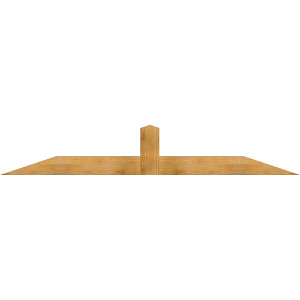 Ekena Millwork Portland Rough Sawn Timber Gable Bracket, Western Red Cedar, 96"W x 16"H x 4"D x 6"F, 4/12 Pitch GBW096X16X0406POR00RWR - main